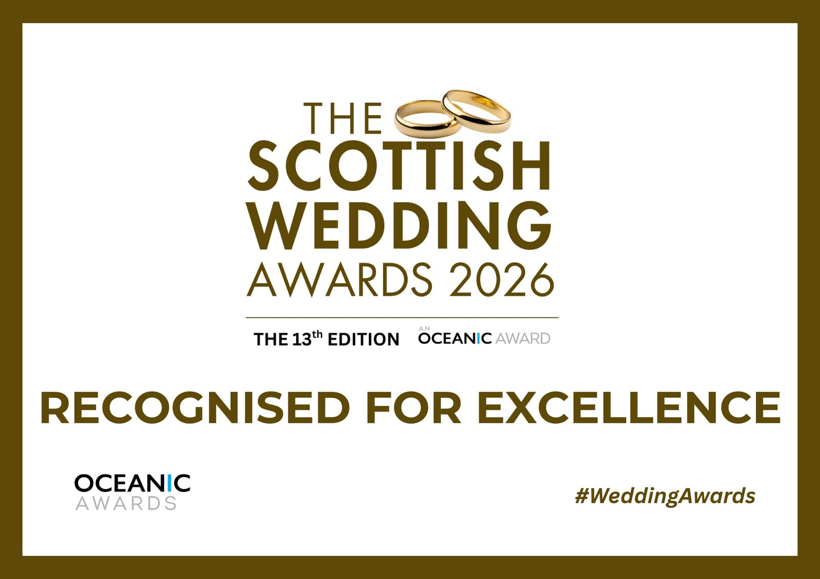 Scottish wedding award 2026
