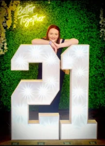 21st Birthday Number for Hire